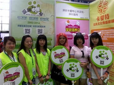 深圳猫网连续第三次参加中国慈善展,中国好声音刘雅婷到场助阵