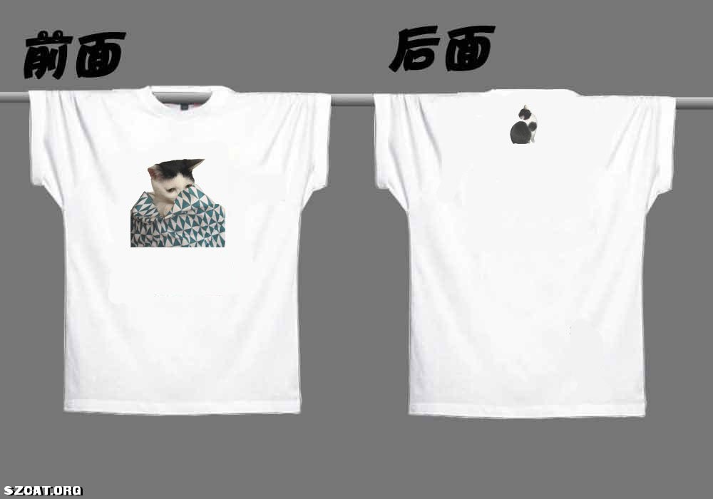 团购---DIY 白色T恤可印自家猫猫照片(一楼有效